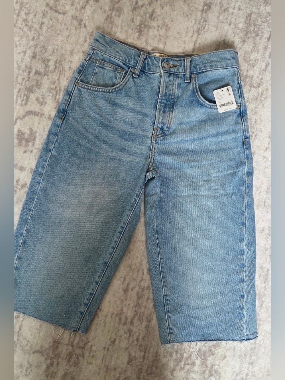 We The FREE PEOPLE DRUMMER BOY Low Rise Relaxed Capri  24" BRAND NEW WITH TAGS - Picture 3 of 7
